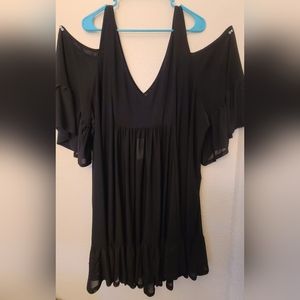 TORRID BLACK MESH SWIM COVER size 3